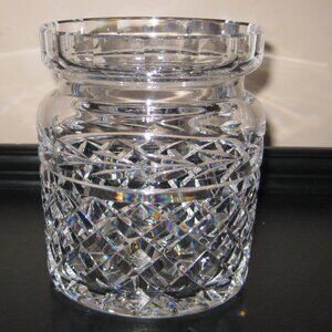 Vintage Waterford Crystal Biscuit Barrel Glandore Jar Canister NO LID